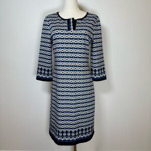 Max Studio 3/4 Sleeve Split neck Pullover Style Dress Women’s Size Medium